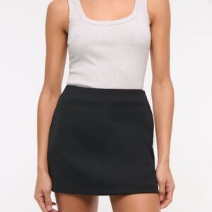 A&F Elegant Black Mini Skort